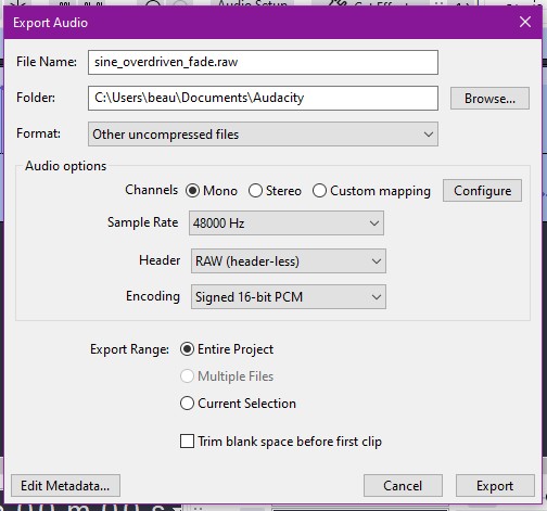 ExportAudio