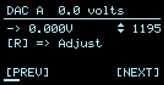 DAC Calibration minimum