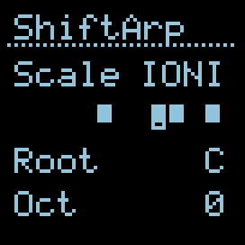 Scale editor — mask bit 4 of 7 selected