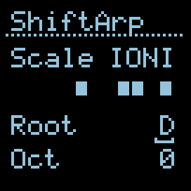 Scale editor — Root selected, value D